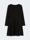 Max Mara Technical Jersey Dress In Black