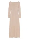 Max Mara Back V-neckline Lurex Dress