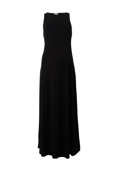 Max Mara Leisure Pier Stretch-jersey Midi Dress In Black