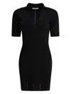Max Mara Olivi V-neck Mini Dress In Black