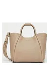Max Mara Logo Plaque Top Handle Bag In Ocre