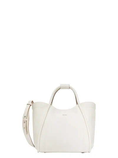 Max Mara Women's Drummedmarines Handbag White | 2514511281600013