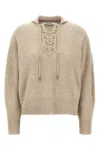 Max Mara Eccelso Sweaters And Cardigans Beige In Neutral