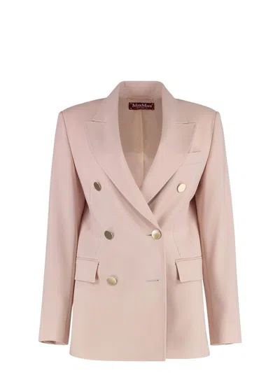 MAX MARA WOMEN'S EDICOLA DOUBLE-BREASTED WOOL BLAZER