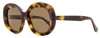 Max Mara Women's Edna Alt Fit Sunglasses Mm0087-f 52e Dark Havana 55mm In Multi