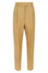 Max Mara High-waisted Trousers In Cream