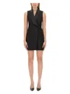 Max Mara "eiffel Piano" Dress In Black