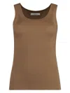 Max Mara Women's Eliadi Knitted Top In Camel
