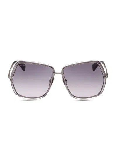 Max Mara Women's Elsa 61mm Geometric Sunglasses In Purple