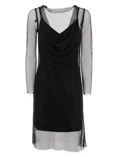 MAX MARA WOMEN'S EMBELLISHED MESH VEZZO MINI DRESS