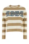 Max Mara Multicolor Embroidered Wool Sweater