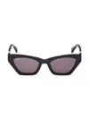 Max Mara Monogram Acetate Cat-eye Sunglasses In Black