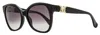 Max Mara Women's Emme3 Sunglasses Mm0014 01b Black 56mm In Multi