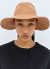 Max Mara Felt Wool Wide Brim Hat In Multicolor