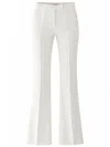 Max Mara Cotton Flared Trousers In Neutral