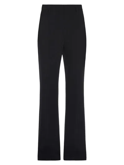 Max Mara Women's Flared Cady Trousers In Black