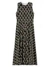 Max Mara Women's Flared Dress In Patterned Jersey In Multi