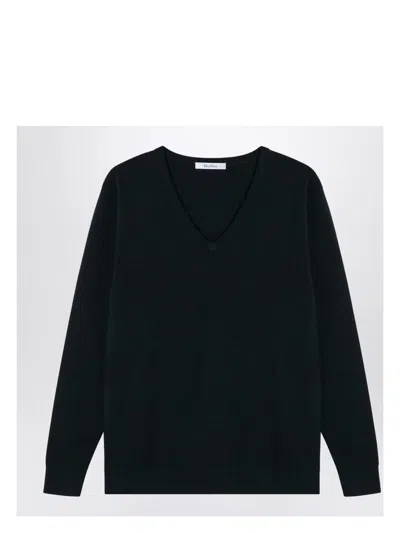 Max Mara Women's Forest Green Wool Sweater