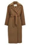 Max Mara Fragore Wool-cashmere Coat In Brown