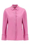 Max Mara Sfilata Stretch Cotton Francia Shirt With Double Cuffs In Pink