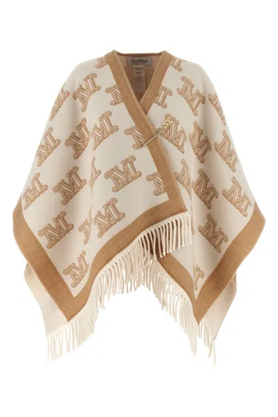 Max Mara Frinestd Cape In White