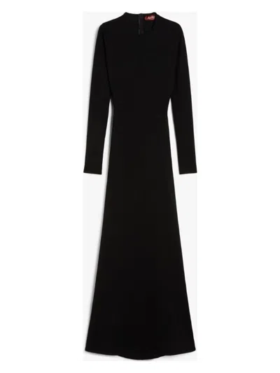 MAX MARA WOMEN'S FUMANA KNITTED DRESS BLACK | SIZE LARGE | 2516321013600001