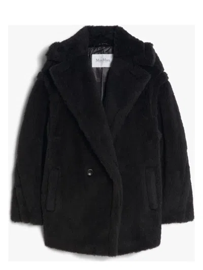 MAX MARA WOMEN'S FUXIA SHORT COAT BLACK | SIZE SMALL | 2511081041600008