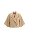 Max Mara Women Galea Caban Coat In Animal Print
