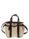 Max Mara Logo Plaque Top Handle Bag In Brown