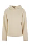 Max Mara Ivory Cotton Blend Gary Sweatshirt In Cream