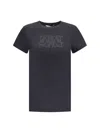 Max Mara Embellished Round Neck Top With Graphic Detail In Multi
