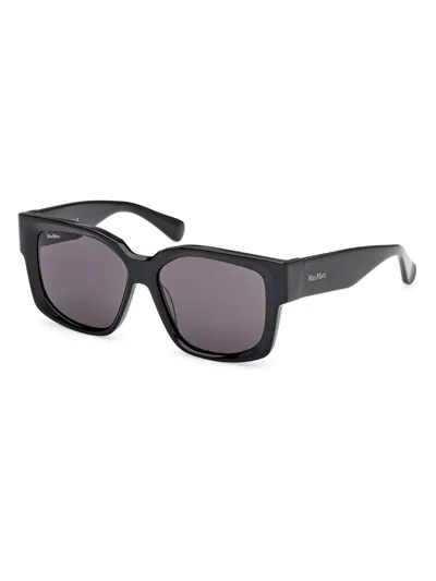 Max Mara Women's Glimpse-7 54mm Square Sunglasses In Black