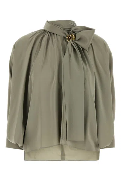 MAX MARA GREEN RELAXED SOLID SHIRT