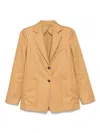Max Mara Women Guglia 'blazer Monopetto Dalla Linea Semiaderente, Realizzato In Tessuto Diagonale Di