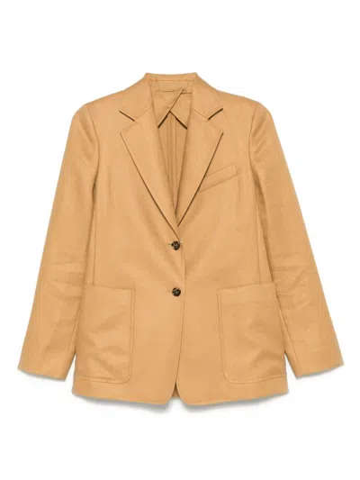 Max Mara Women Guglia 'blazer Monopetto Dalla Linea Semiaderente, Realizzato In Tessuto Diagonale Di