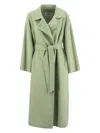 Shop Max Mara Women's Hans Belted Coat In Green