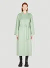 Max Mara Belted Wrap Coat In Green