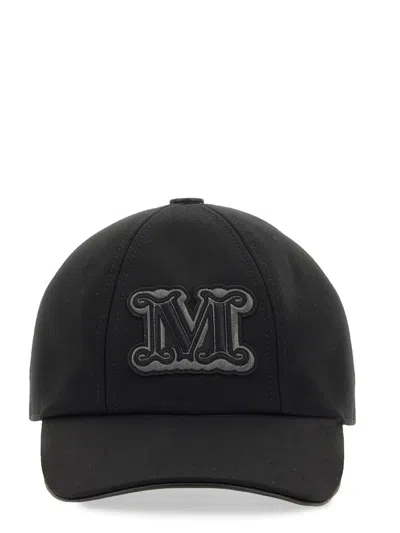Max Mara Women Hat With Logo In Black