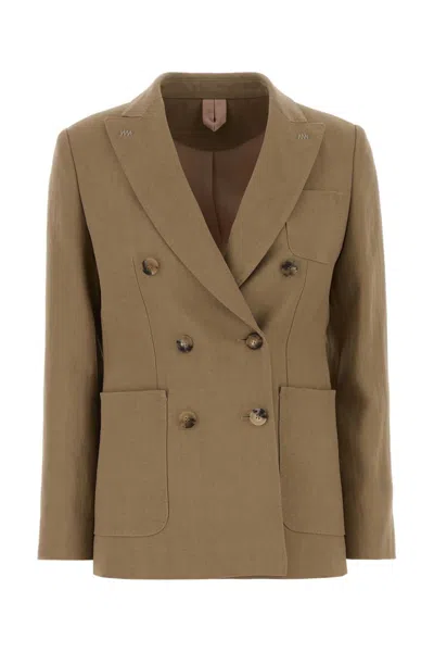 Max Mara Women's Hemp Blend Gel Blazer In Camel