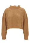 Max Mara Hodeida Wool And Cashmere Sweater In Cream