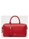 Max Mara Holdallm Leather Tote Bag In Red