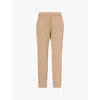 Max Mara Pegno Jersey Cigarette Trousers In Honey