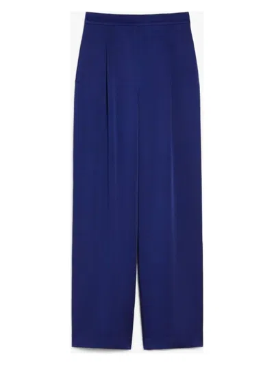 MAX MARA WOMEN'S IETI LONG TROUSER PURPLE | SIZE 44 | 2516131023600036