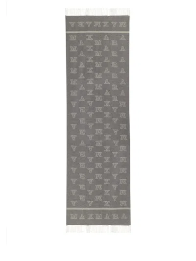 Max Mara Women Jacquard Camel Stole In Gray