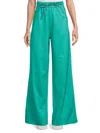 Max Mara Wide Leg Relaxed Fit Trousers In Pastel Green