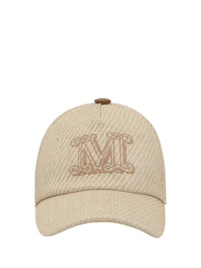 Max Mara Women Jez Baseball Hat In Cream