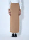 Max Mara Dorina Cashmere Blend Long Skirt In Nude