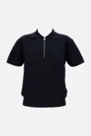 Max Mara Polo Teti In Misto Viscosa Blu Notte Donna In Blue