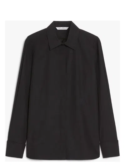 Max Mara Women's Knut Shirt Black | Size 46 | 2511111161600005