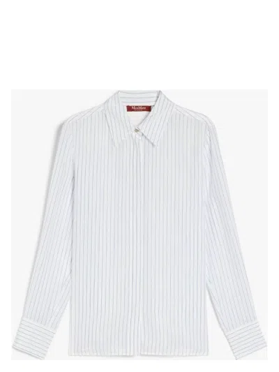 MAX MARA WOMEN'S LAMA SHIRT LIGHT BLUE | SIZE 46 | 2516111031600003